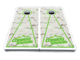 Glow Hole White Cornhole Boards - All Weather Series