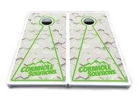 Glow Hole White Cornhole Boards - All Weather Series