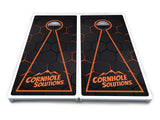 Glow Hole Black Cornhole Boards - All Weather Series
