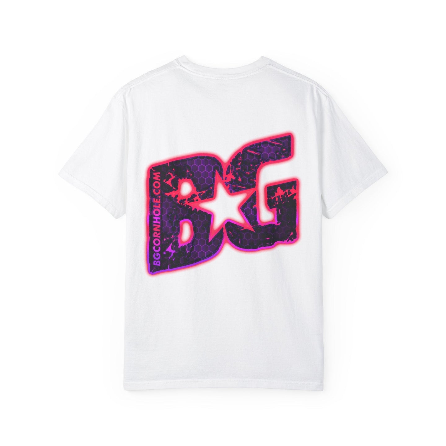 BG Cornhole Pink/Purple Hex Glow Unisex Comfort Colors Tee - Multiple Colors