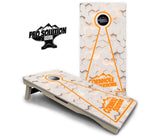 Glow Hole White Cornhole Boards - Pro Solution Elite Series