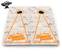 Glow Hole White Cornhole Boards - Pro Solution Elite Series
