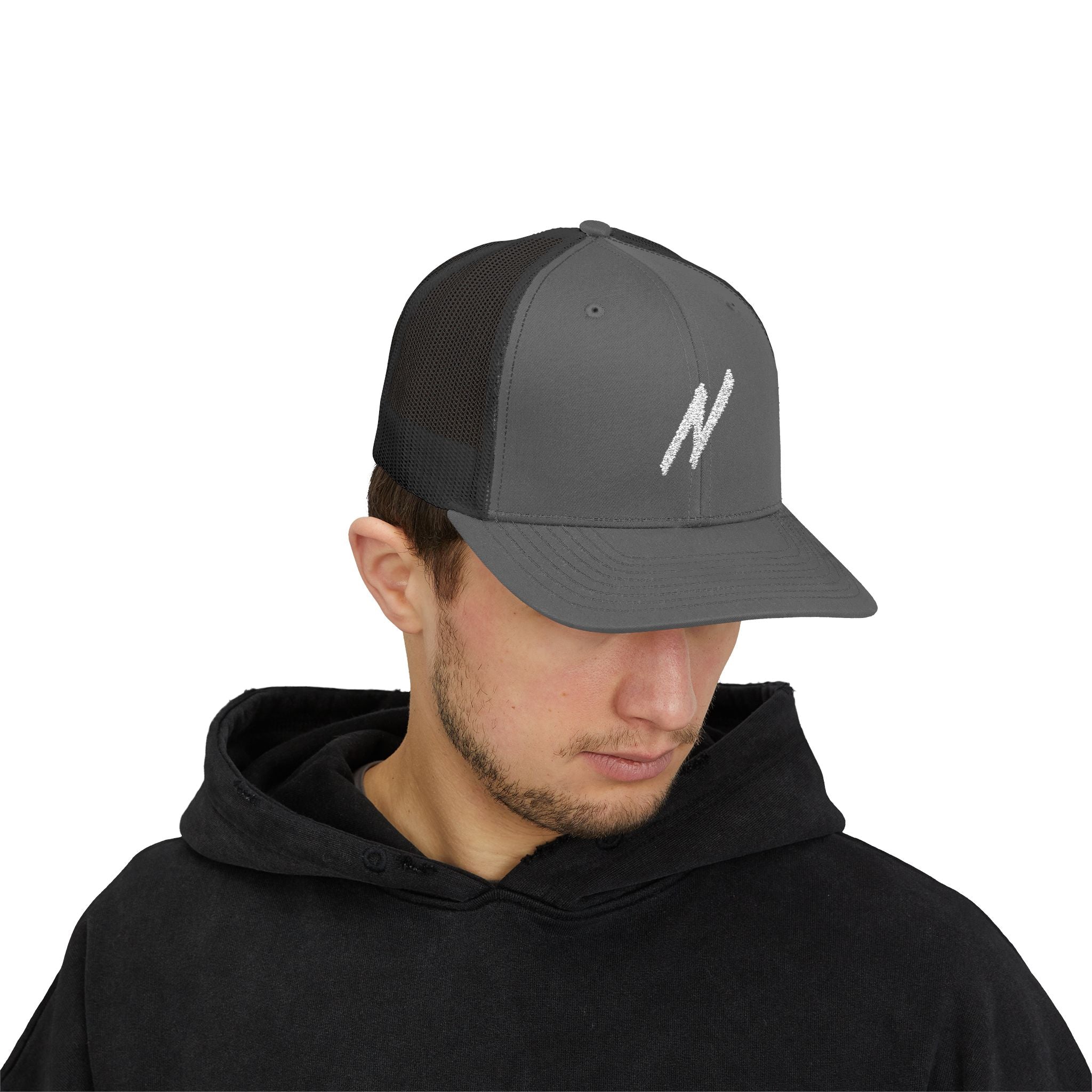 NICE Throw Shop Trucker Cap with N Design – Multiple Colors