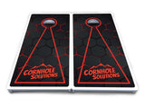 Glow Hole Black Cornhole Boards - All Weather Series