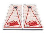 Glow Hole White Cornhole Boards - All Weather Series