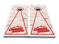 Glow Hole White Cornhole Boards - All Weather Series