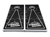 Glow Hole Black Cornhole Boards - All Weather Series