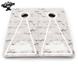 Glow Hole White Cornhole Boards - Pro Solution Elite Series