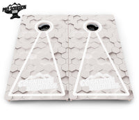 Glow Hole White Cornhole Boards - Pro Solution Elite Series