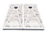 Glow Hole White Cornhole Boards - All Weather Series
