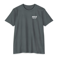 NICE Throw Shop Unisex Tee White Logo – Multiple Colors