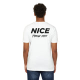 NICE Throw Shop Unisex Tee Black Logo – Multiple Colors