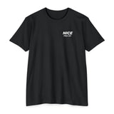 NICE Throw Shop Unisex Tee White Logo – Multiple Colors
