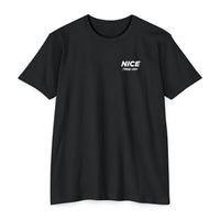 NICE Throw Shop Unisex Tee White Logo – Multiple Colors