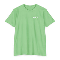 NICE Throw Shop Unisex Tee White Logo – Multiple Colors
