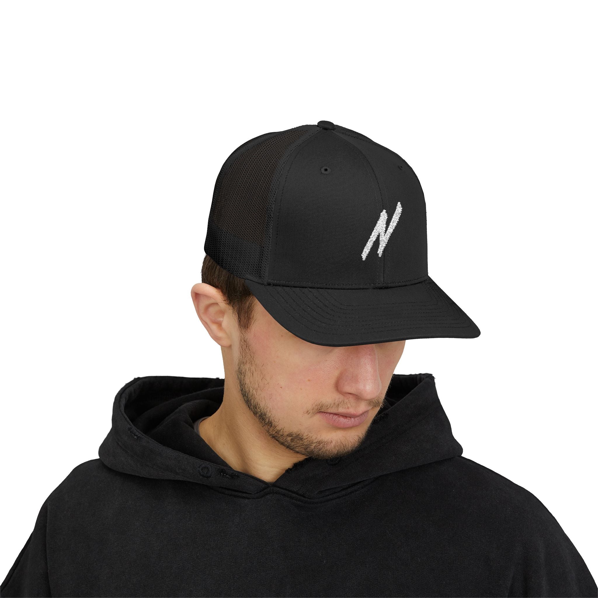NICE Throw Shop Trucker Cap with N Design – Multiple Colors