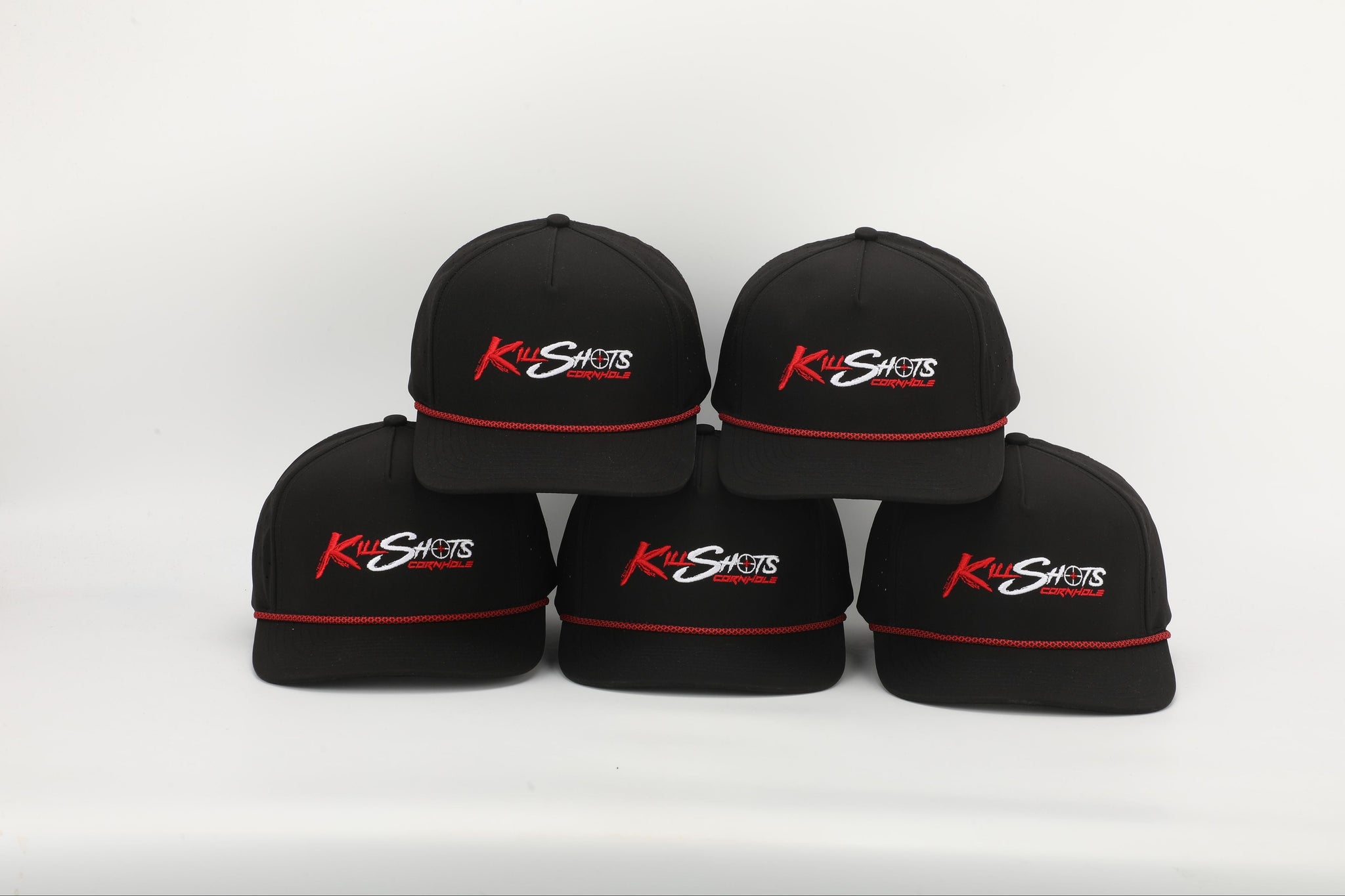 Killshots Cornhole 5 Panel Snap-Back Rope Logo Hat
