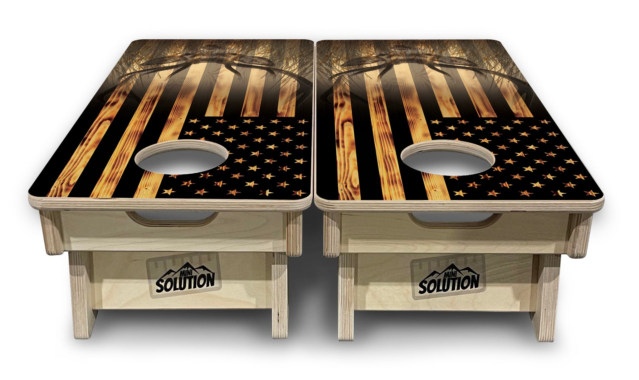 Mini Cornhole Boards - Hidden Deer & Fish