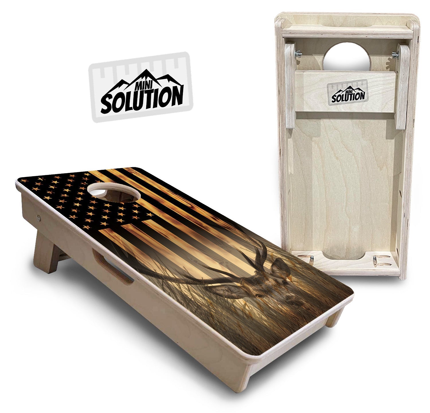Mini Cornhole Boards - Hidden Deer & Fish