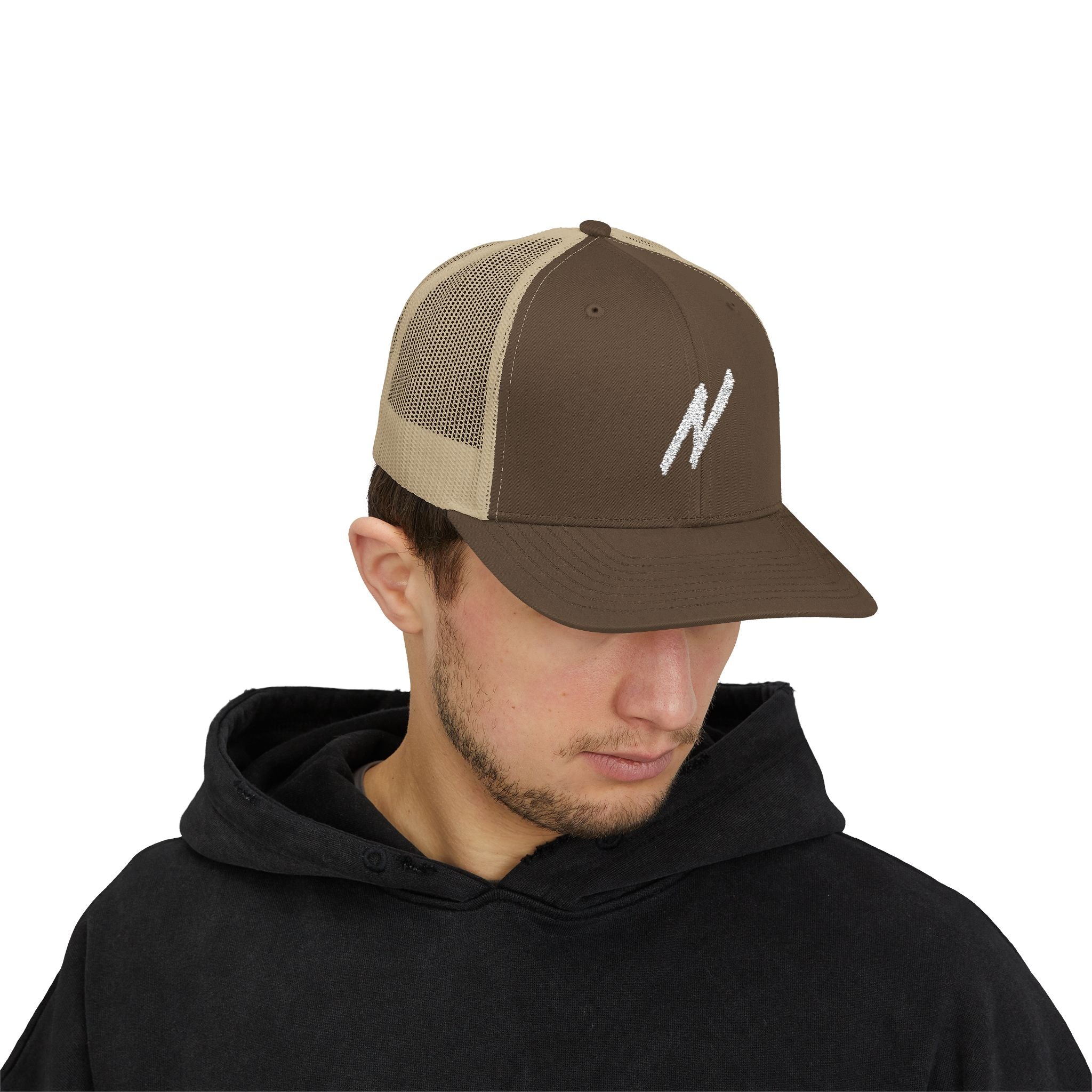 NICE Throw Shop Trucker Cap with N Design – Multiple Colors