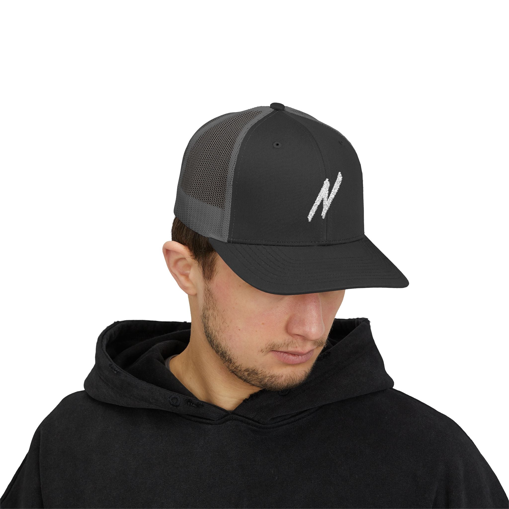 NICE Throw Shop Trucker Cap with N Design – Multiple Colors