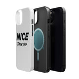 NICE Throw Shop Magnetic iPhone Case – Durable MagSafe® Cover (Supports Multiple Models)