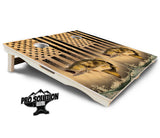 Light Wood Deer & Fish Cornhole Boards - Pro Solution Elite Series
