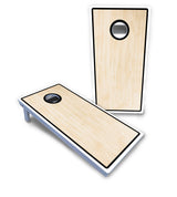 Red/Black Hole Ring Cornhole Boards - All Weather Series