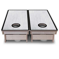 Vacation Cornhole Boards - Grey Wash