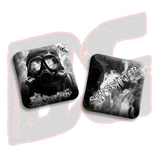 BG Cornhole 2026 COMP BG SHAPESHIFTER - "Gas Mask" - ACL Comp Stamped Cornhole Bags - SET OF 4 BAGS