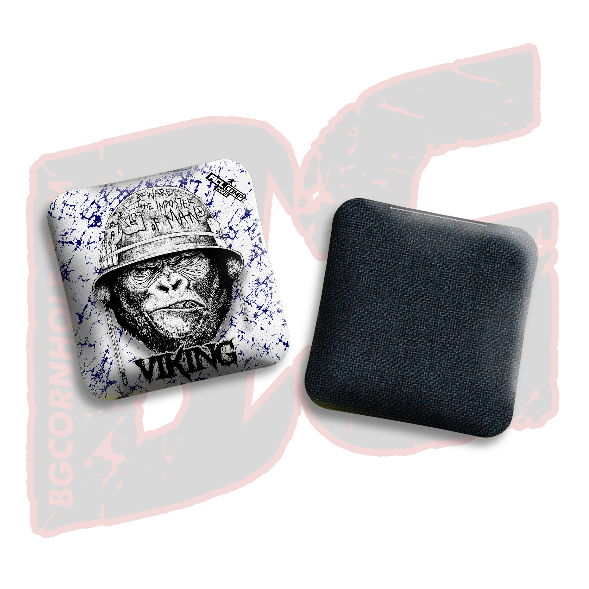 BG Cornhole 2026 COMP BG VIKING - "Guerilla" - ACL Comp Stamped Cornhole Bags - SET OF 4 BAGS