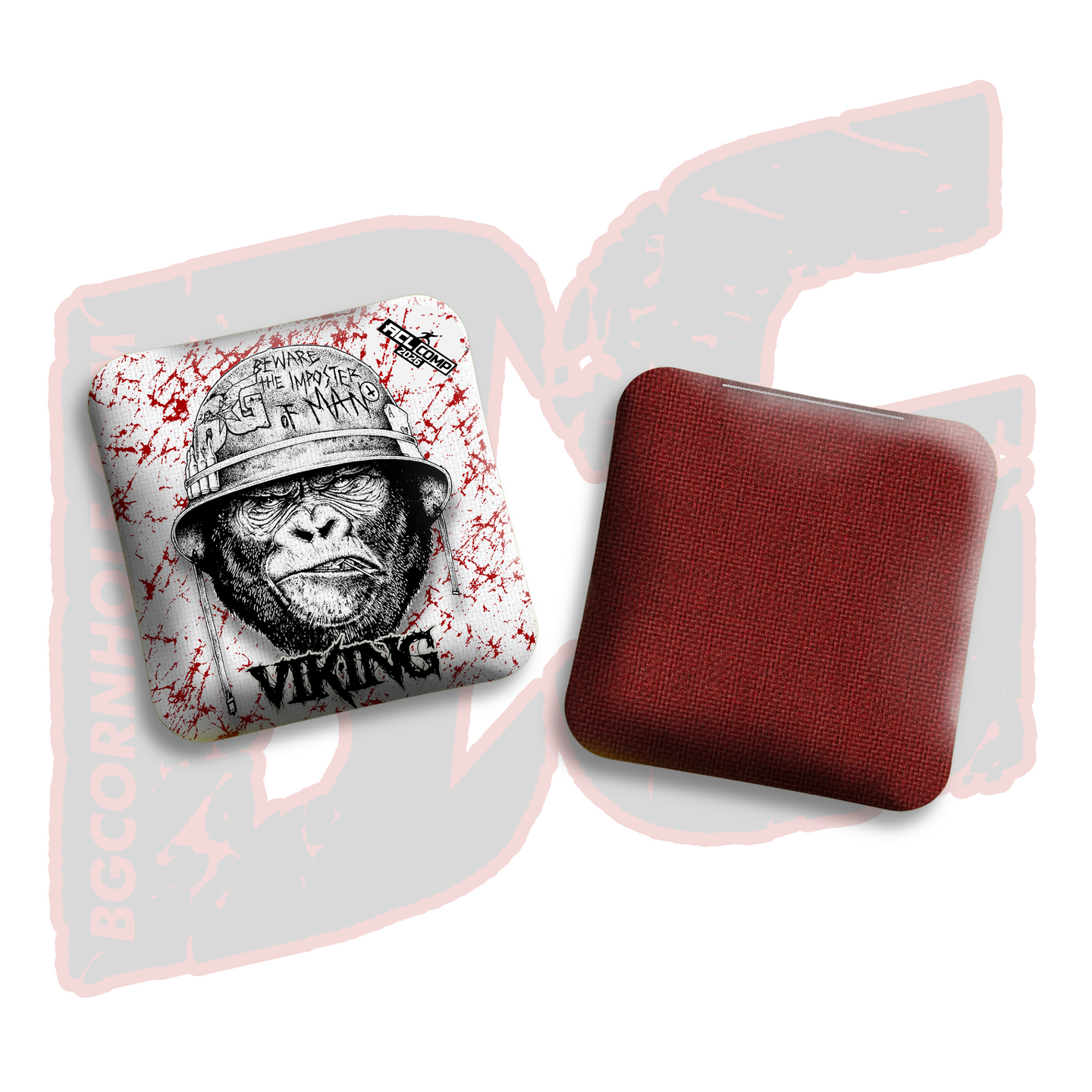 BG Cornhole 2026 COMP BG VIKING - "Guerilla" - ACL Comp Stamped Cornhole Bags - SET OF 4 BAGS