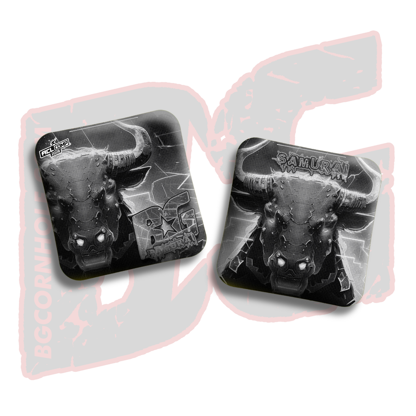 BG Cornhole 2026 COMP BG SAMURAI - "Charge" - ACL Comp Stamped Cornhole Bags - SET OF 4 BAGS