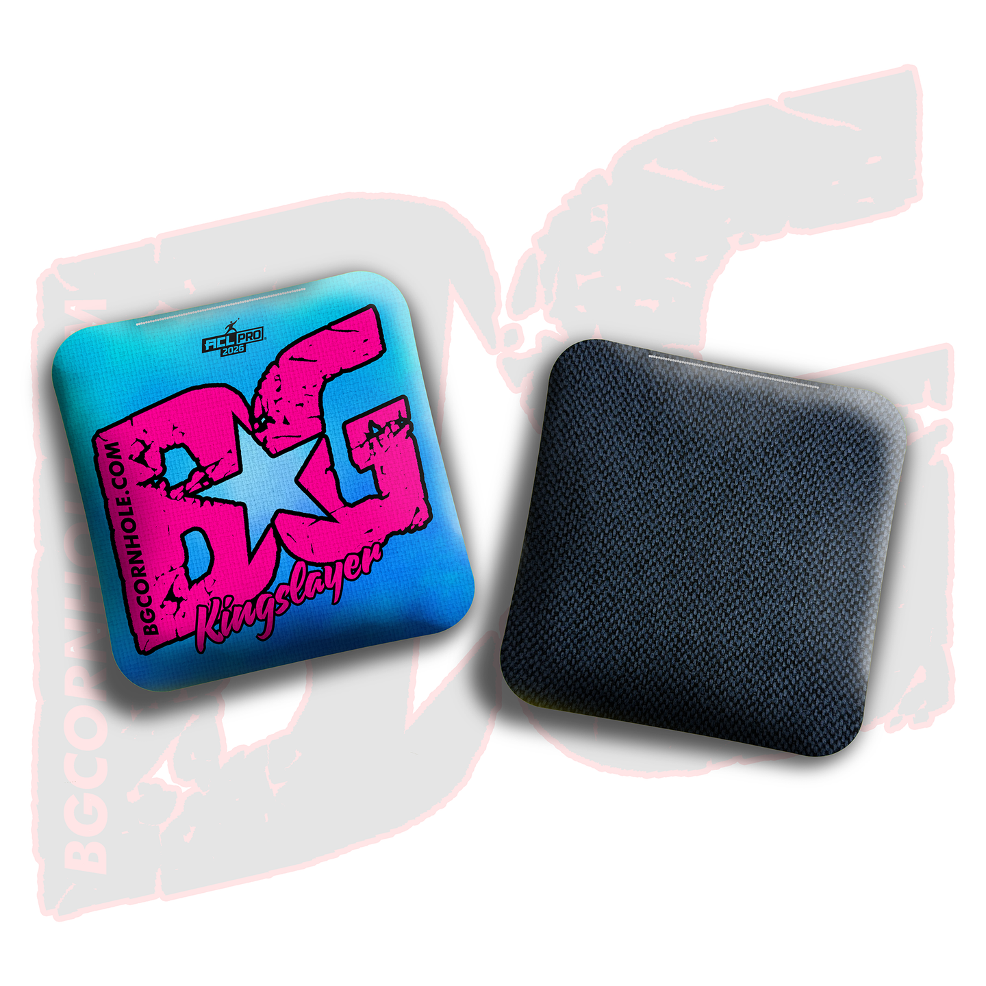 BG Cornhole 2026 BG Multiple Bag Types - "Smoke Bomb" - ACL Pro Stamped Cornhole Bags - SET OF 4 BAGS