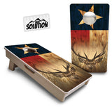 Mini Cornhole Boards - Texas Flag Deer & Fish