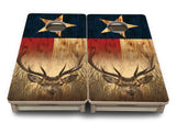 Mini Cornhole Boards - Texas Flag Deer & Fish