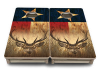 Mini Cornhole Boards - Texas Flag Deer & Fish