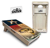 Mini Cornhole Boards - Texas Flag Deer & Fish