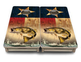 Mini Cornhole Boards - Texas Flag Deer & Fish