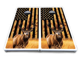 Colorful Deer & Fish Cornhole Boards - All Weather Series