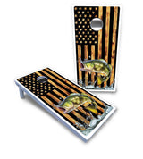 Colorful Deer & Fish Cornhole Boards - All Weather Series