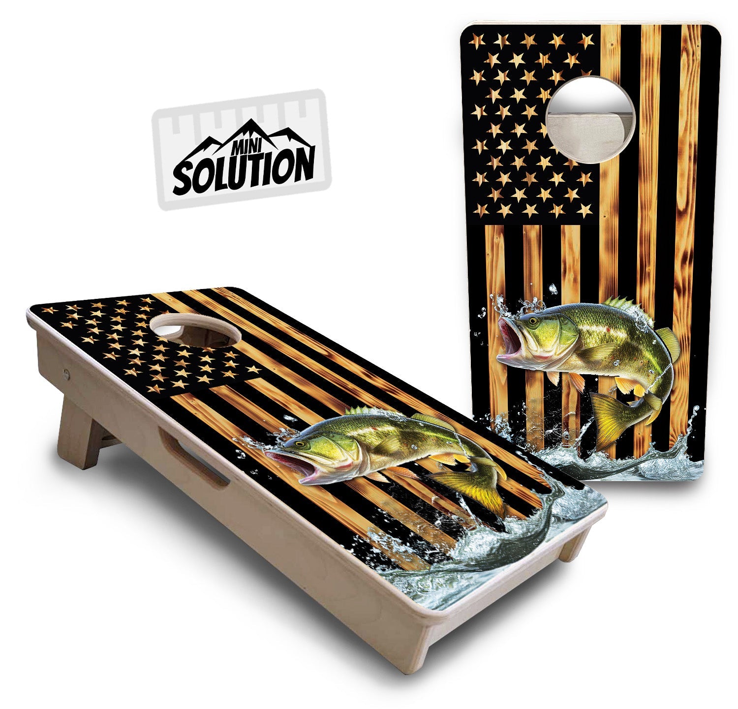 Mini Cornhole Boards - Colorful Deer & Fish