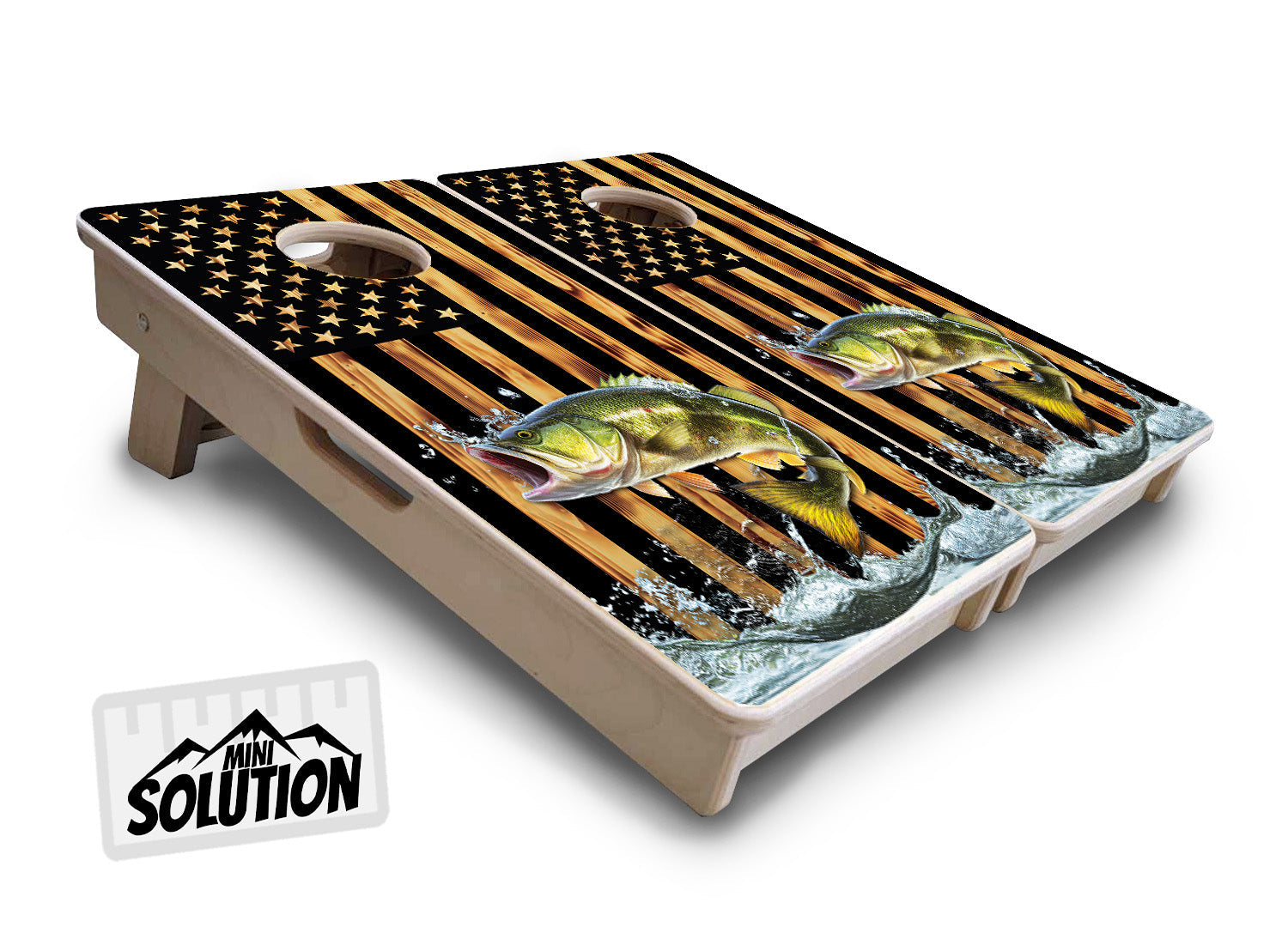 Mini Cornhole Boards - Colorful Deer & Fish