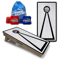 Vacation Cornhole Boards - Grey Wash