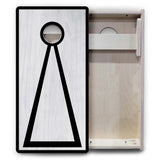 Vacation Cornhole Boards - Grey Wash