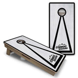 Vacation Cornhole Boards - Grey Wash CS Logo