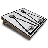 Vacation Cornhole Boards - Grey Wash CS Logo