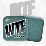 2026 WTF Cornhole X-RAY Aqua/Black carpet - ACL Pro Stamped Cornhole Bags - Set of 4 bags