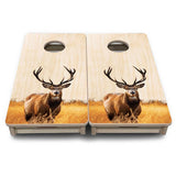 Mini Cornhole Boards - Natural Deer & Fish