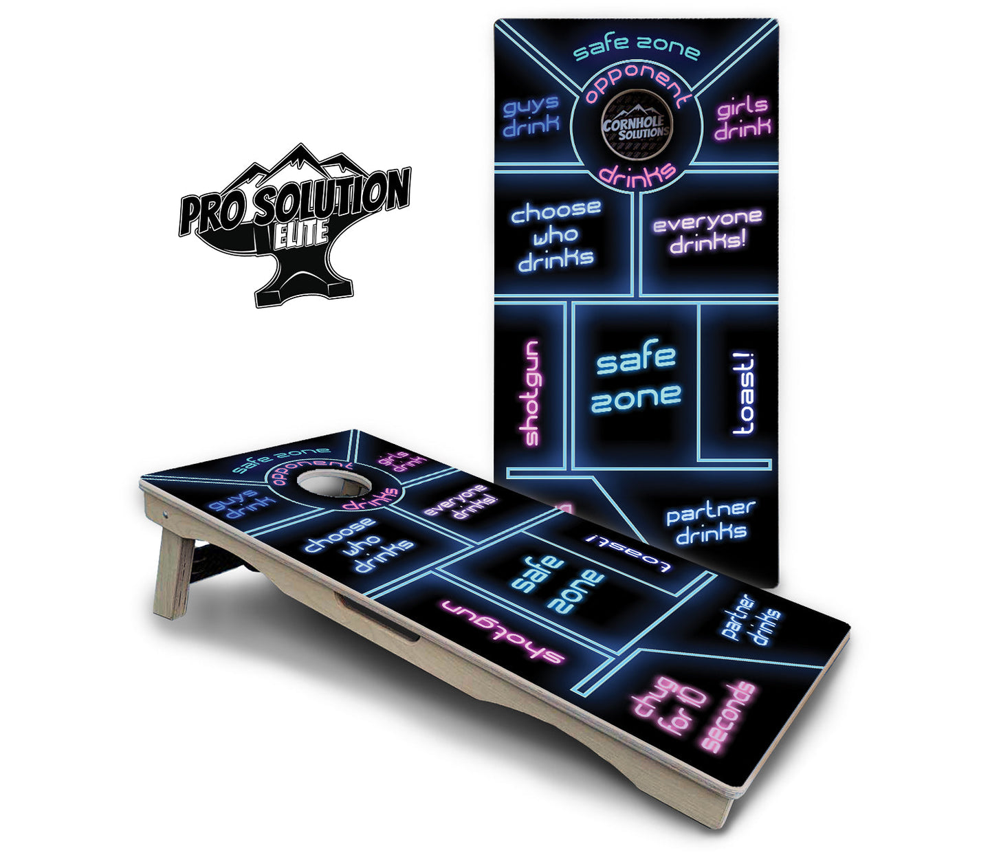 Drinking Game Cornhole Boards - Pro Solution Elite Series